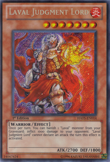 Laval Judgment Lord [HA05-EN014] Secret Rare | Card Merchant Takapuna