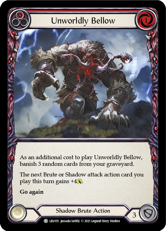 Unworldly Bellow (Red) [LEV015] (Monarch Levia Blitz Deck) | Card Merchant Takapuna