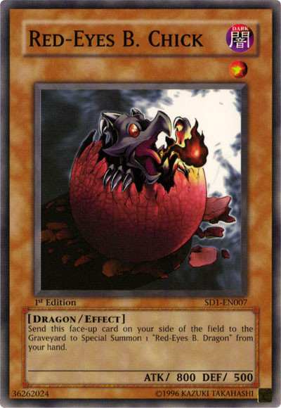 Red-Eyes B. Chick [SD1-EN007] Common | Card Merchant Takapuna