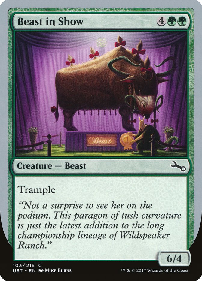 Beast in Show ("Not a surprise...") [Unstable] | Card Merchant Takapuna