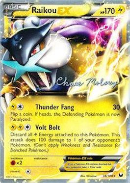 Raikou EX (38/108) (Eeltwo - Chase Moloney) [World Championships 2012] | Card Merchant Takapuna