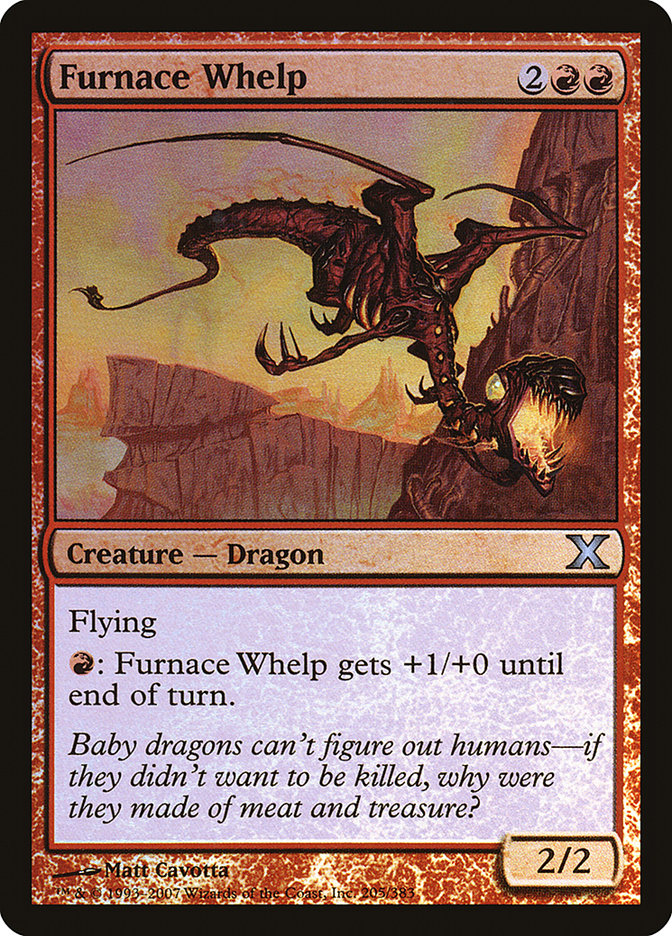 Furnace Whelp (Premium Foil) [Tenth Edition] | Card Merchant Takapuna