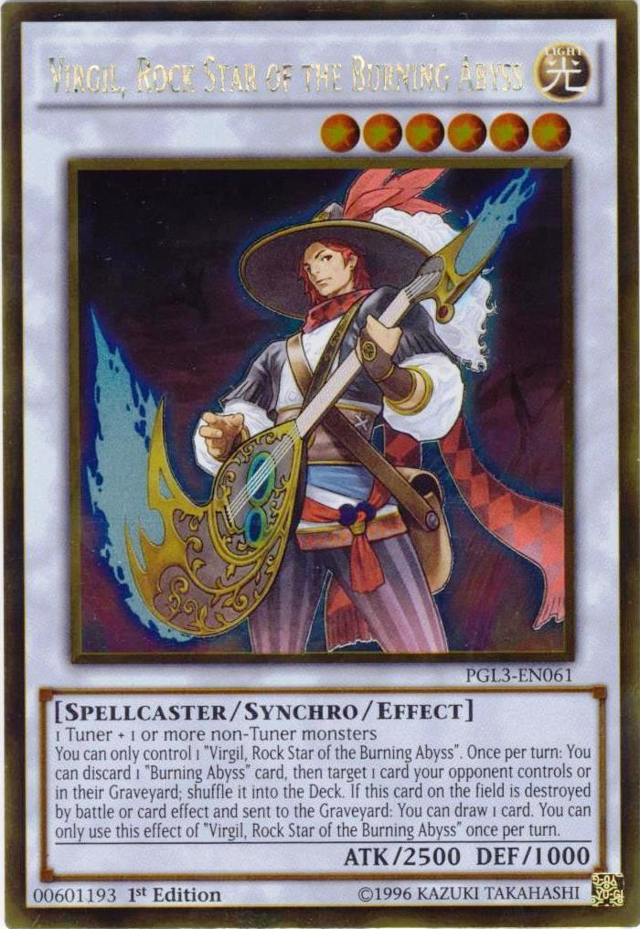 Virgil, Rock Star of the Burning Abyss [PGL3-EN061] Gold Rare | Card Merchant Takapuna