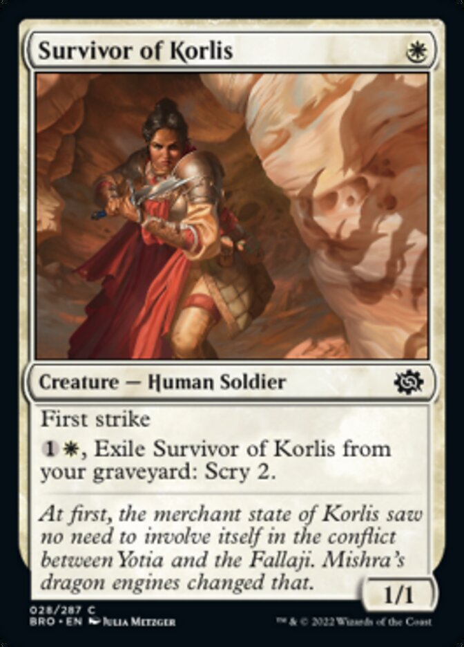 Survivor of Korlis [The Brothers' War] | Card Merchant Takapuna