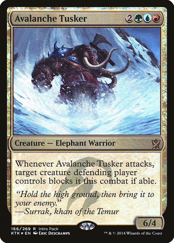 Avalanche Tusker (Intro Pack) [Khans of Tarkir Promos] | Card Merchant Takapuna