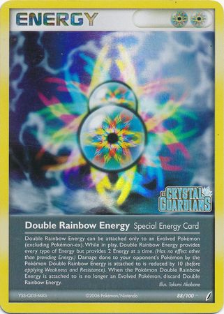 Double Rainbow Energy (88/100) (Stamped) [EX: Crystal Guardians] | Card Merchant Takapuna