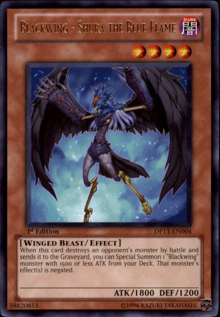 Blackwing - Shura the Blue Flame [DP11-EN004] Rare | Card Merchant Takapuna