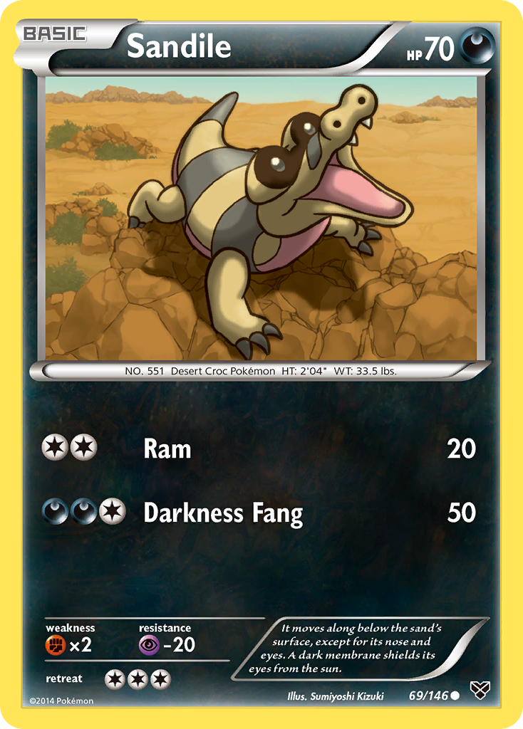 Sandile (69/146) [XY: Base Set] | Card Merchant Takapuna