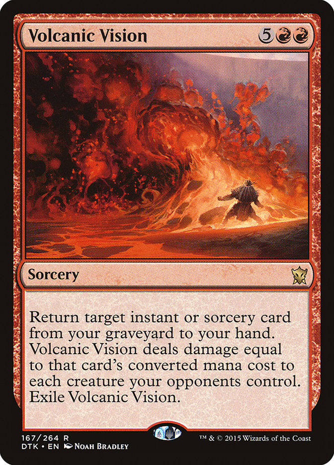 Volcanic Vision [Dragons of Tarkir] | Card Merchant Takapuna