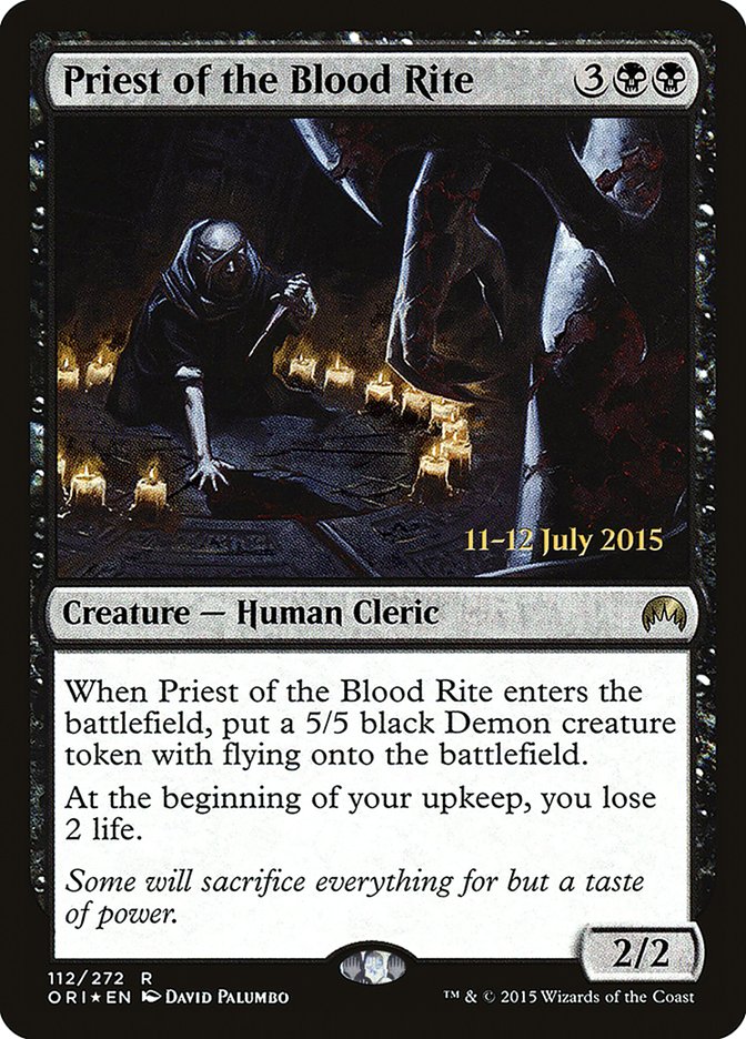 Priest of the Blood Rite [Magic Origins Prerelease Promos] | Card Merchant Takapuna