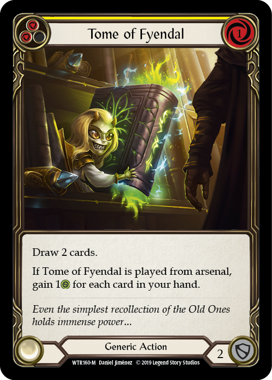 Tome of Fyendal [WTR160-M] (Welcome to Rathe)  Alpha Print Normal | Card Merchant Takapuna