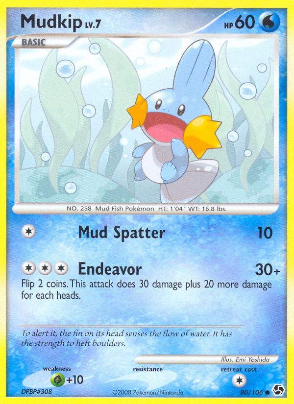 Mudkip (80/106) [Diamond & Pearl: Great Encounters] | Card Merchant Takapuna