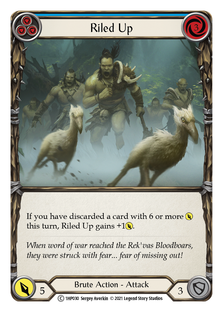 Riled Up (Blue) [1HP030] (History Pack 1) | Card Merchant Takapuna