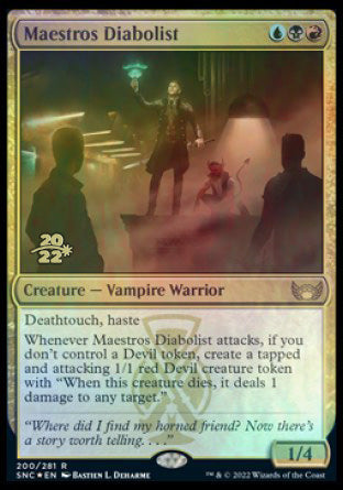 Maestros Diabolist [Streets of New Capenna Prerelease Promos] | Card Merchant Takapuna