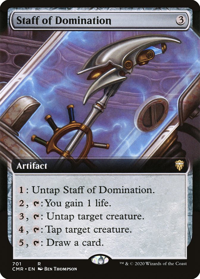 Staff of Domination (Extended Art) [Commander Legends] | Card Merchant Takapuna