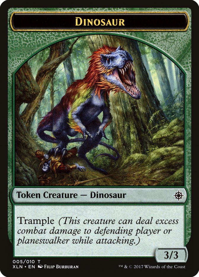 Dinosaur Token [Ixalan Tokens] | Card Merchant Takapuna