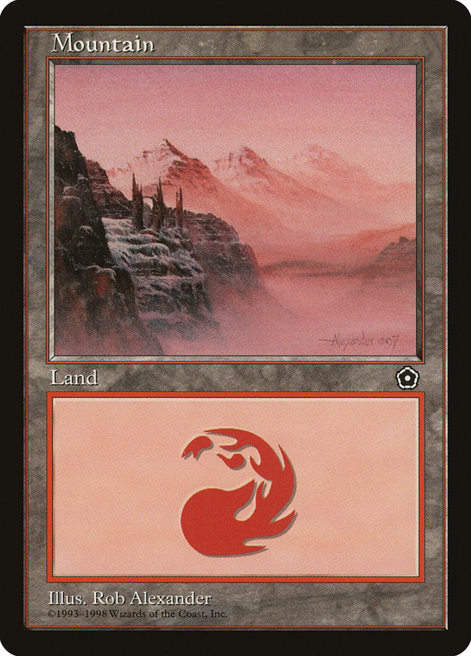 Mountain (Signature on Right) [Portal Second Age] | Card Merchant Takapuna