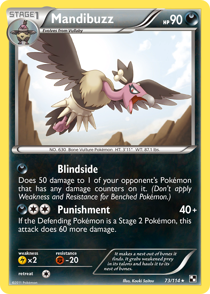 Mandibuzz (73/114) [Black & White: Base Set] | Card Merchant Takapuna