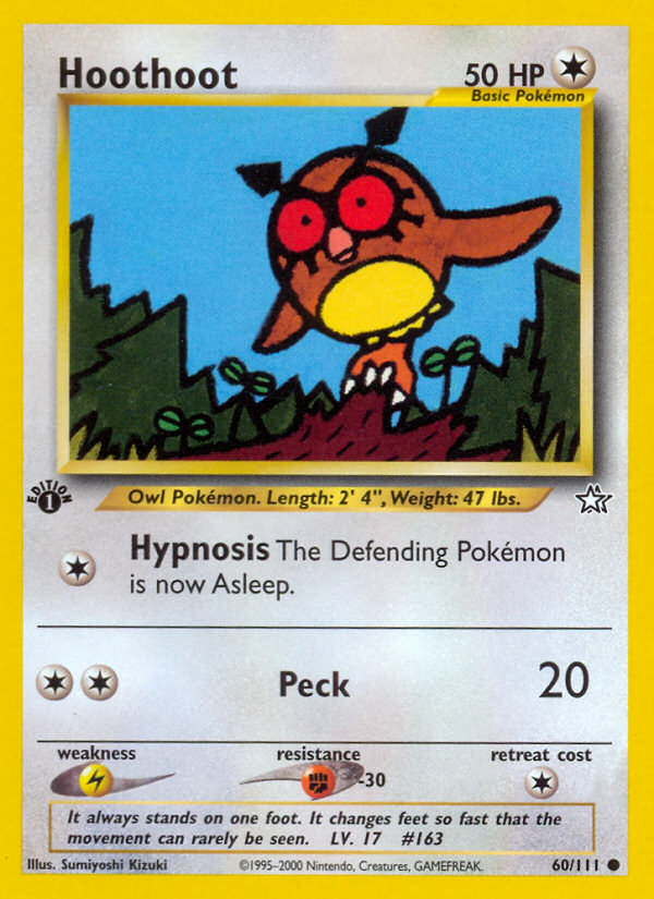 Hoothoot (60/111) [Neo Genesis 1st Edition] | Card Merchant Takapuna