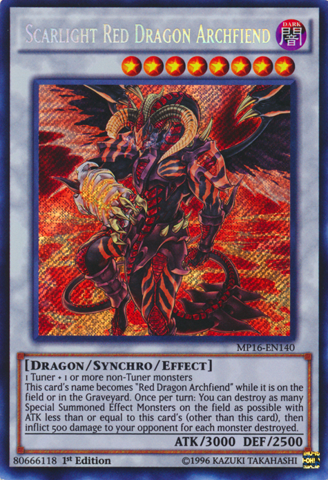 Scarlight Red Dragon Archfiend [MP16-EN140] Secret Rare | Card Merchant Takapuna