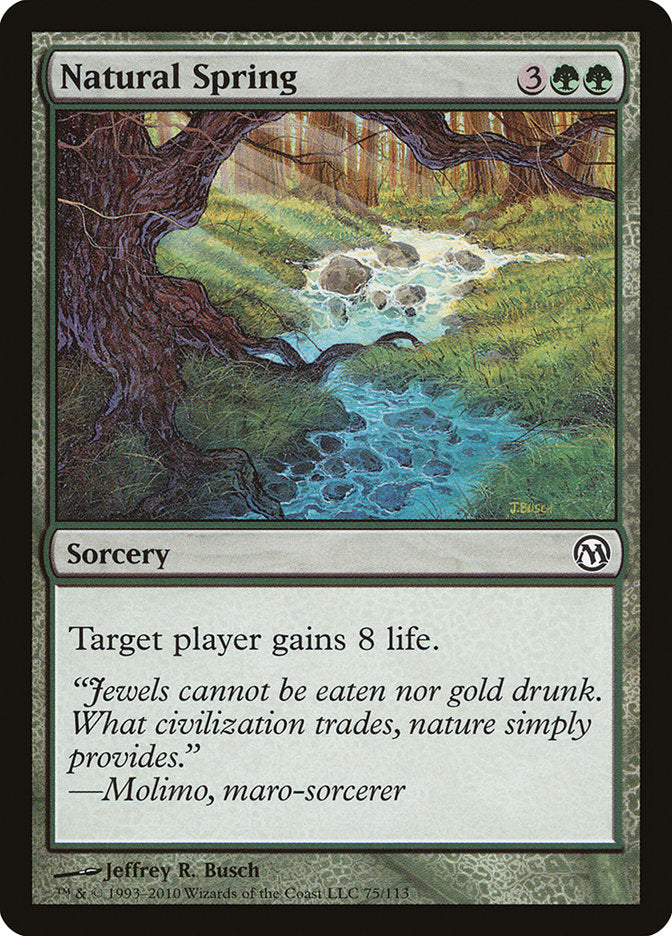 Natural Spring [Duels of the Planeswalkers] | Card Merchant Takapuna