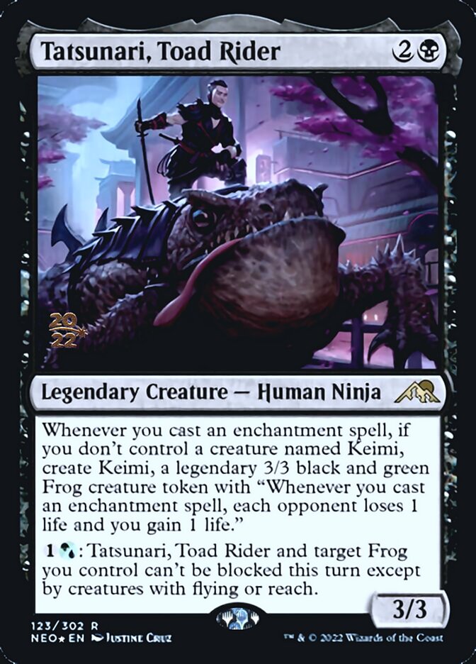 Tatsunari, Toad Rider [Kamigawa: Neon Dynasty Prerelease Promos] | Card Merchant Takapuna