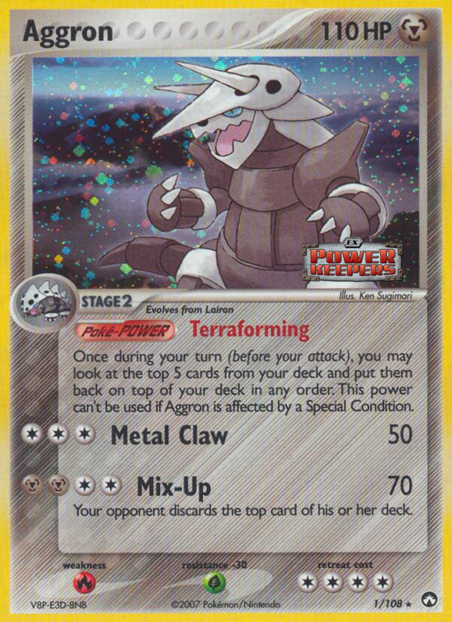 Aggron (1/108) (Stamped) [EX: Power Keepers] | Card Merchant Takapuna