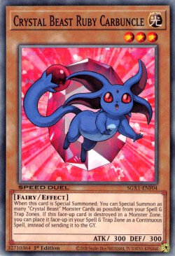 Crystal Beast Ruby Carbuncle [SGX1-ENF04] Common | Card Merchant Takapuna