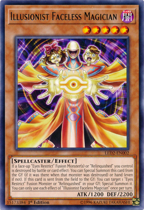 Illusionist Faceless Magician [LED2-EN002] Rare | Card Merchant Takapuna