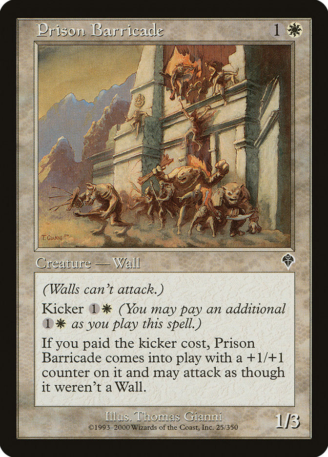 Prison Barricade [Invasion] | Card Merchant Takapuna