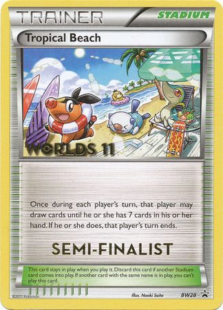 Tropical Beach (BW28) (Semi Finalist) [Black & White: Black Star Promos] | Card Merchant Takapuna