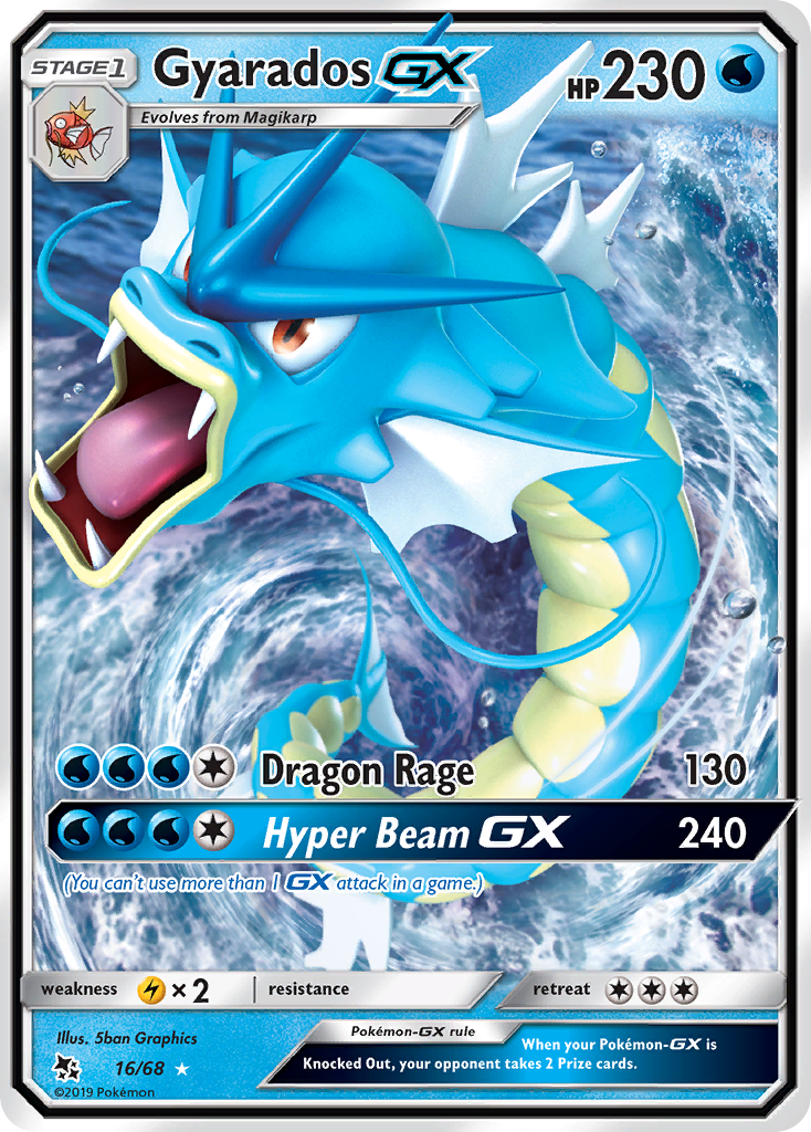 Gyarados GX (16/68) [Sun & Moon: Hidden Fates] | Card Merchant Takapuna