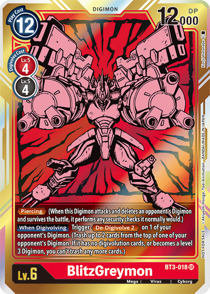 BlitzGreymon [BT3-018] (Alternate Art) [Release Special Booster Ver.1.5] | Card Merchant Takapuna