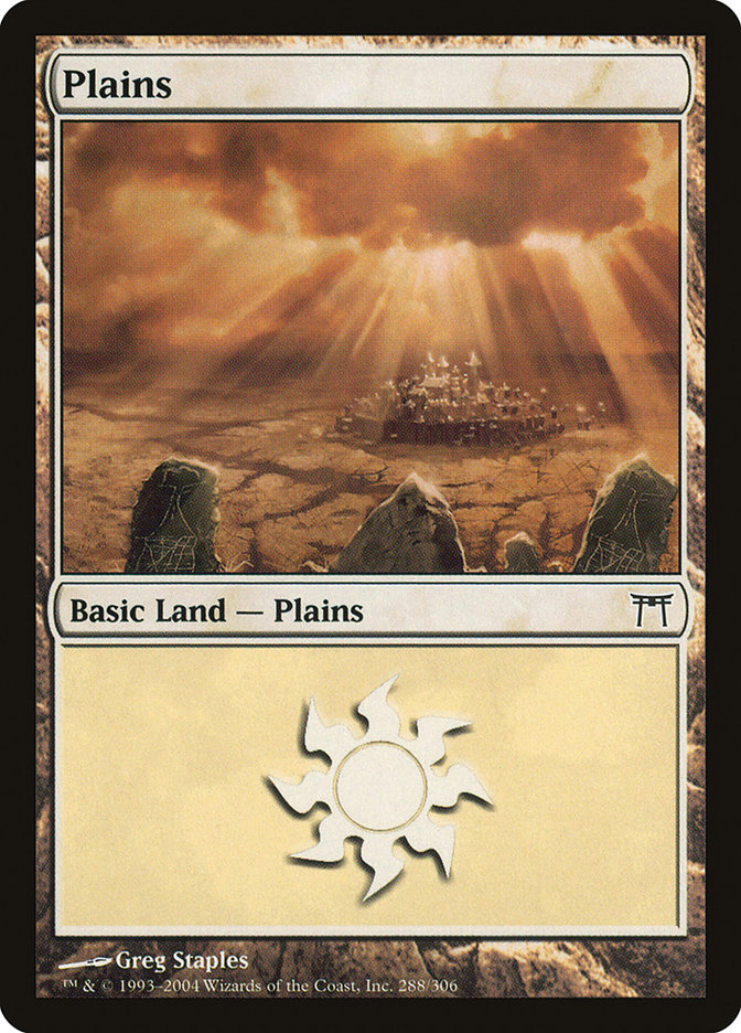 Plains (288) [Champions of Kamigawa] | Card Merchant Takapuna