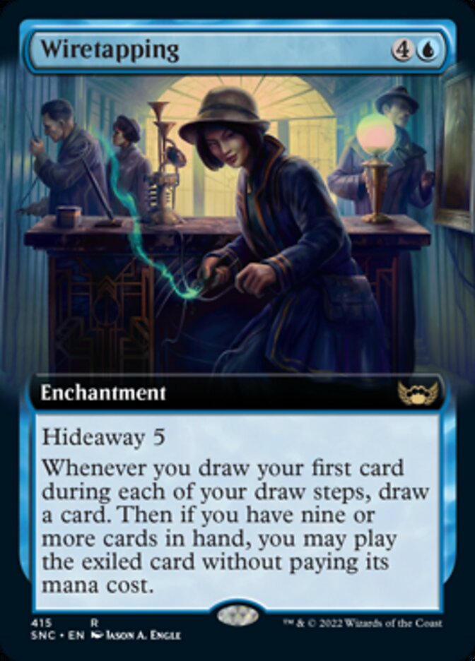 Wiretapping (Extended Art) [Streets of New Capenna] | Card Merchant Takapuna