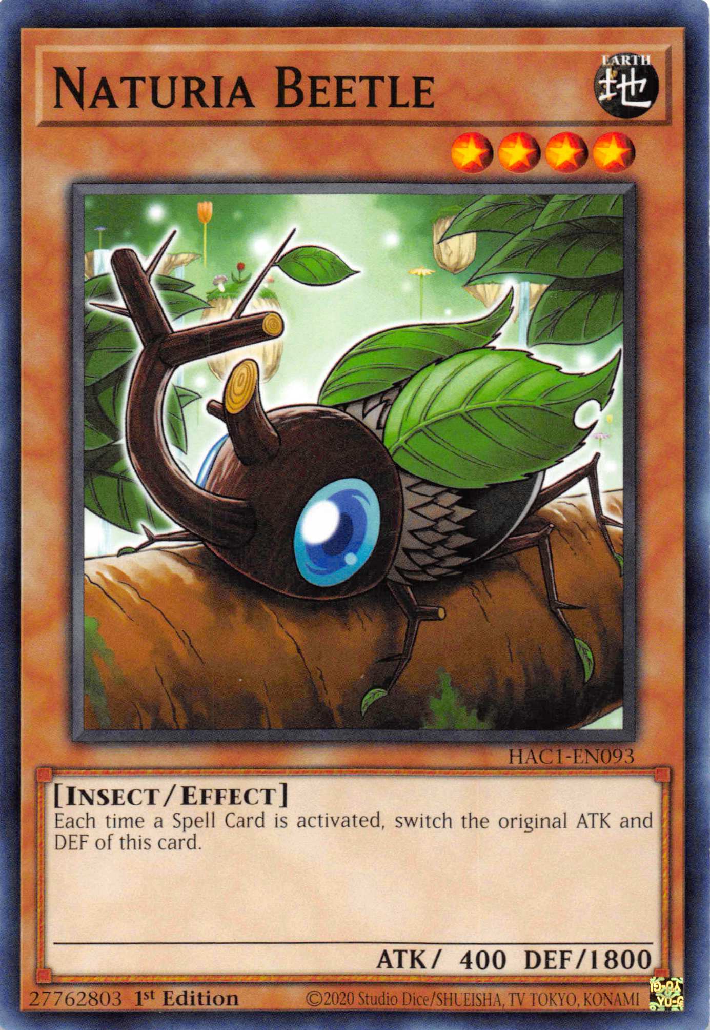 Naturia Beetle [HAC1-EN093] Common | Card Merchant Takapuna