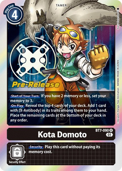 Kota Domoto [BT7-090] [Next Adventure Pre-Release Cards] | Card Merchant Takapuna