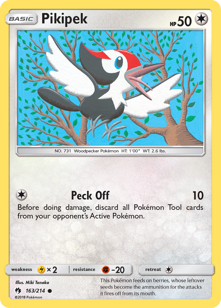 Pikipek (163/214) [Sun & Moon: Lost Thunder] | Card Merchant Takapuna