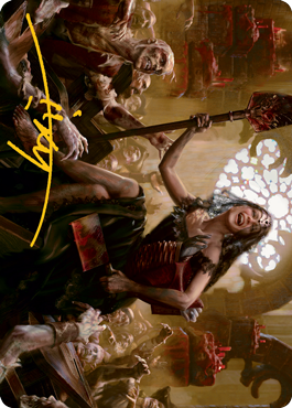 Gisa, Glorious Resurrector Art Card (Gold-Stamped Signature) [Innistrad: Midnight Hunt Art Series] | Card Merchant Takapuna