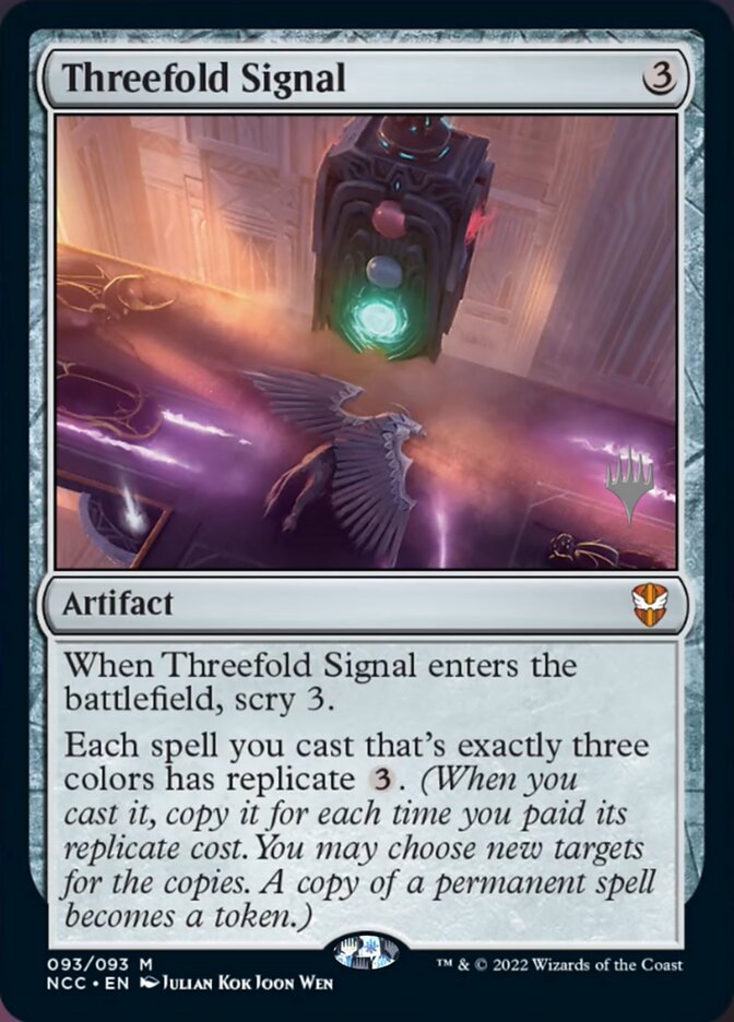 Threefold Signal (Promo Pack) [Streets of New Capenna Commander Promos] | Card Merchant Takapuna