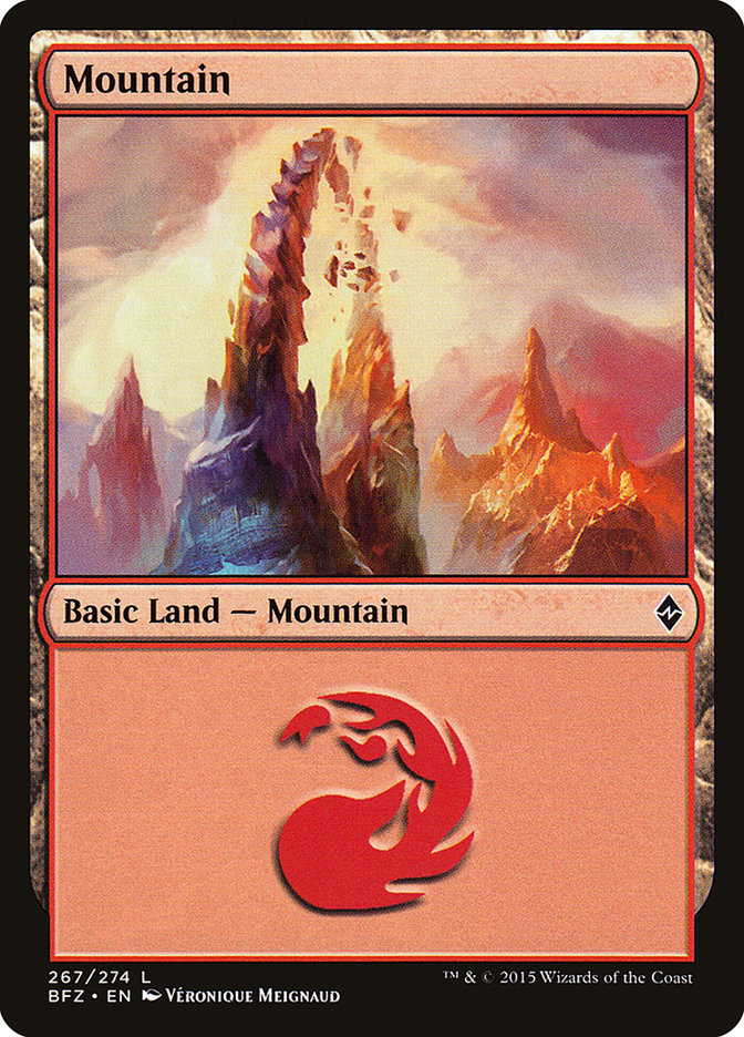 Mountain (267) [Battle for Zendikar] | Card Merchant Takapuna