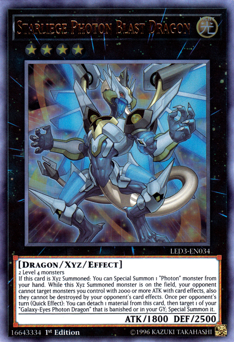 Starliege Photon Blast Dragon [LED3-EN034] Ultra Rare | Card Merchant Takapuna