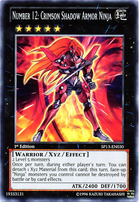 Number 12: Crimson Shadow Armor Ninja [SP13-EN030] Common | Card Merchant Takapuna