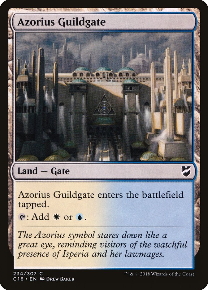 Azorius Guildgate [Commander 2018] | Card Merchant Takapuna