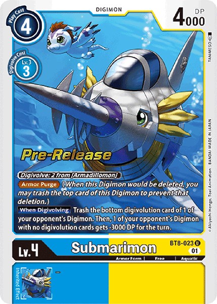 Submarimon [BT8-023] [New Awakening Pre-Release Cards] | Card Merchant Takapuna