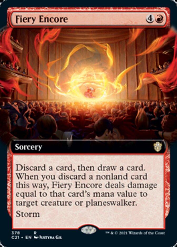 Fiery Encore (Extended Art) [Commander 2021] | Card Merchant Takapuna