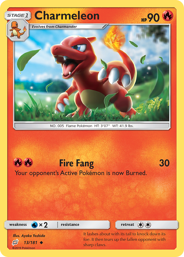 Charmeleon (13/181) [Sun & Moon: Team Up] | Card Merchant Takapuna