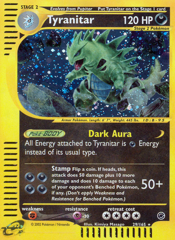 Tyranitar (29/165) [Expedition: Base Set] | Card Merchant Takapuna