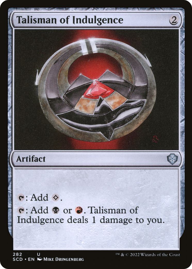 Talisman of Indulgence [Starter Commander Decks] | Card Merchant Takapuna