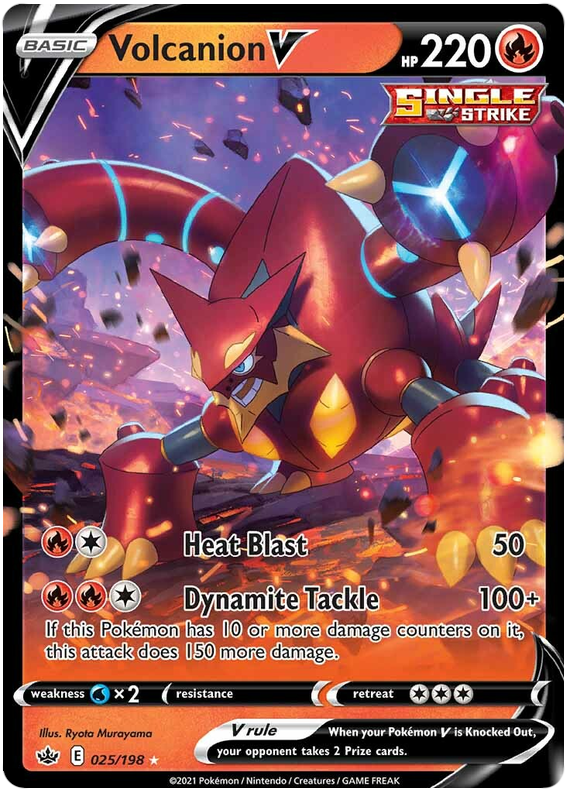 Volcanion V (025/198) [Sword & Shield: Chilling Reign] | Card Merchant Takapuna